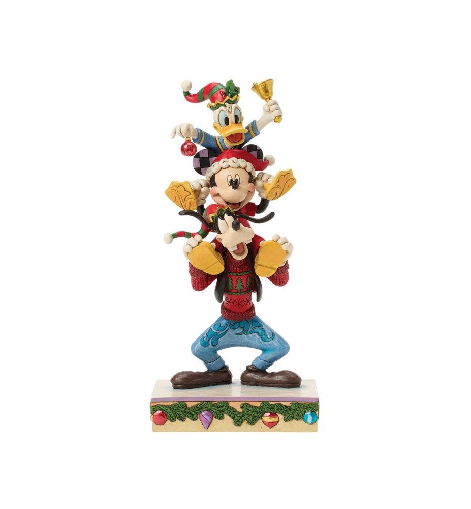 Figurine Mickey, Donald et Dingo Noël - Disney Traditions