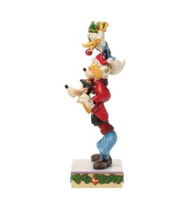 Figurine Mickey, Donald et Dingo Noël - Disney Traditions