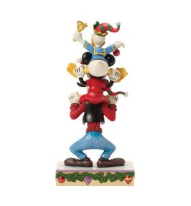 Figurine Mickey, Donald et Dingo Noël - Disney Traditions