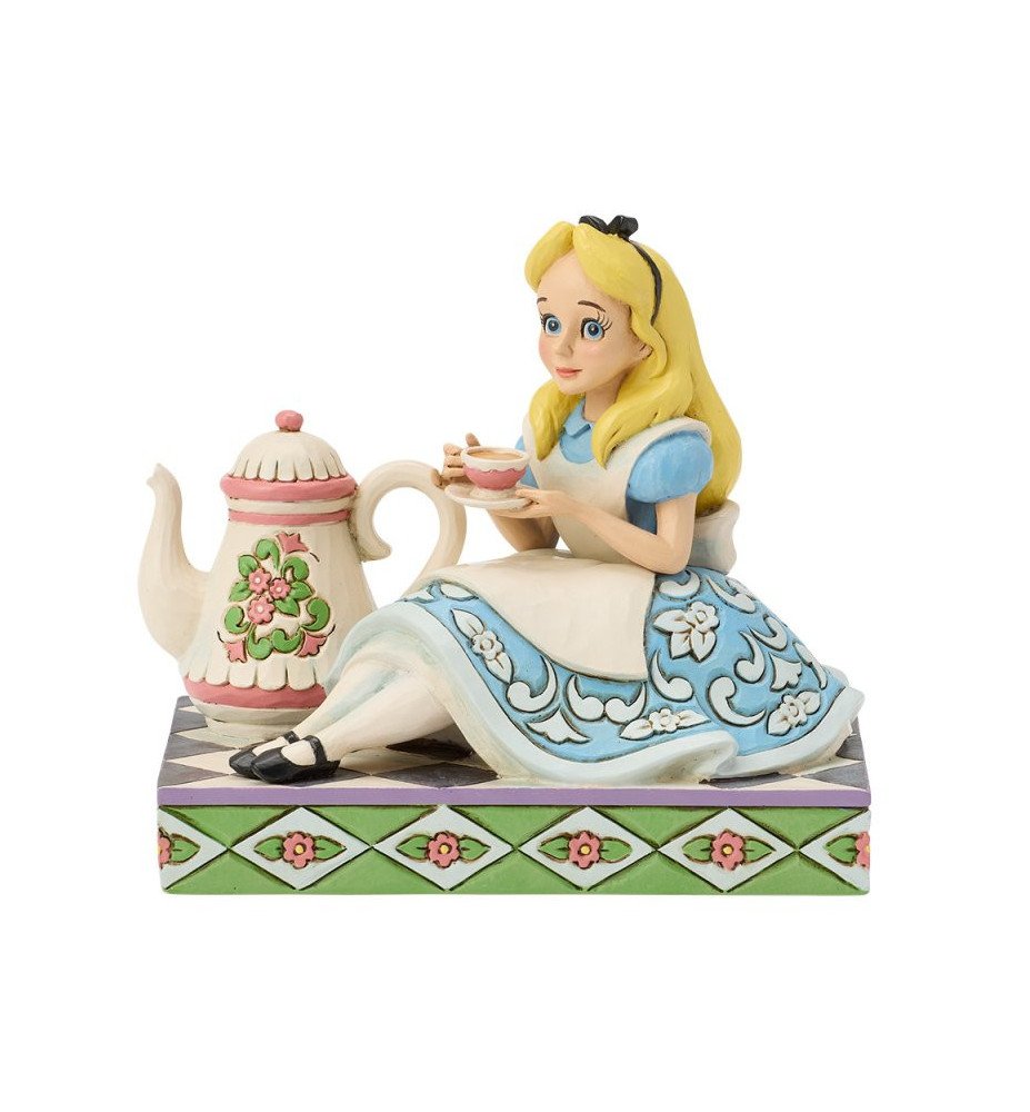 Figurine Alice au Pays des merveilles tasse de thé - Disney Traditions