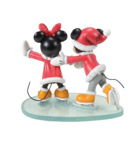 Figurine Mickey et Minnie Patinage - Disney Showcase