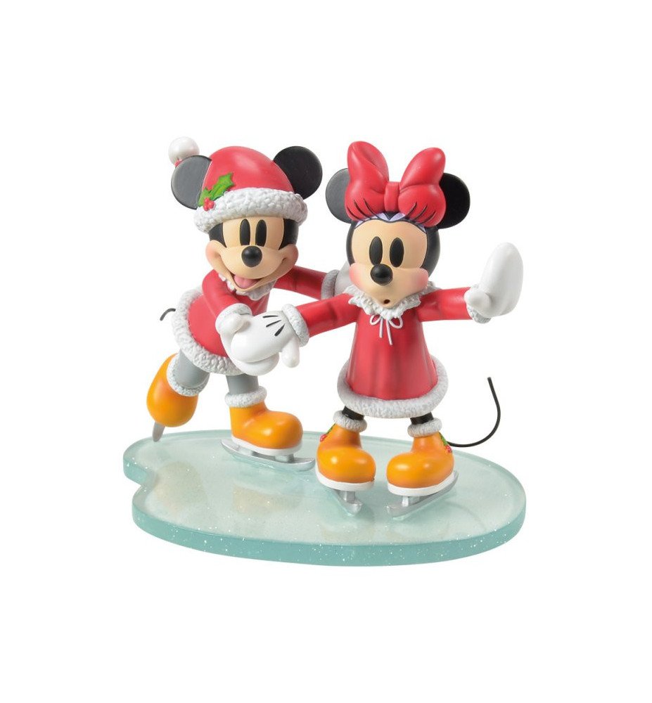 Figurine Mickey et Minnie Patinage - Disney Showcase