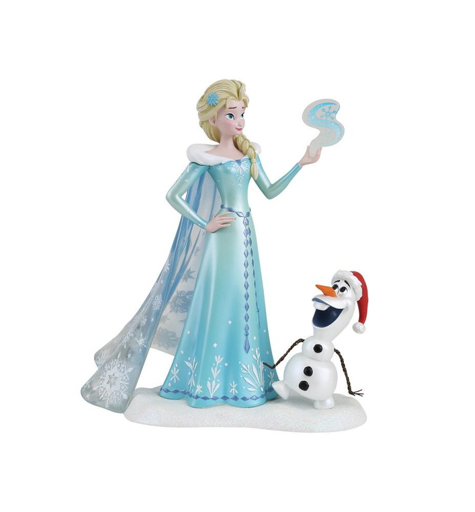 Figurine La reine des neiges Elsa et Olaf - Disney Showcase