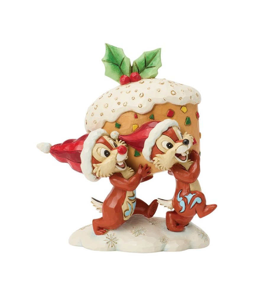 Figurine Tic et Tac gâteau de noël  - Disney Traditions