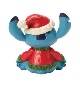 Figurine Stitch avec son sweat de Noël + led  - Disney Traditions