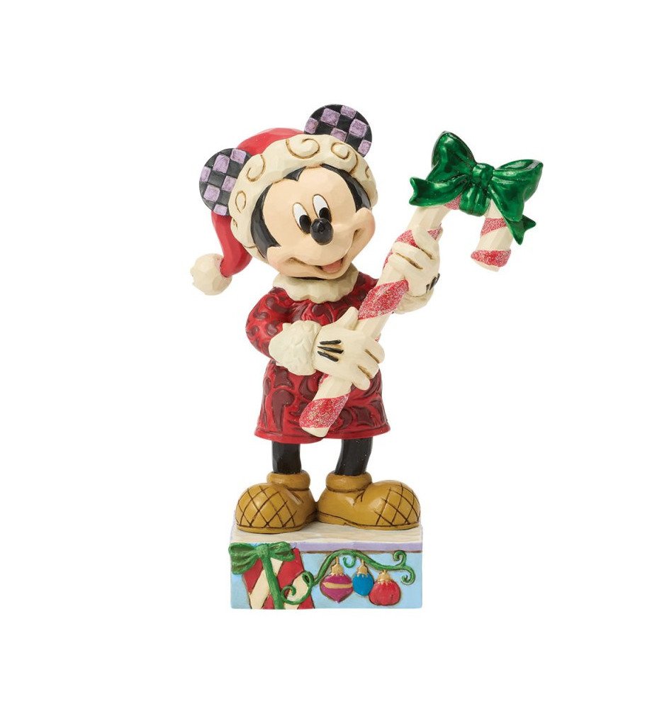 Figurine Mickey Mouse Candy Cane - Disney Traditions
