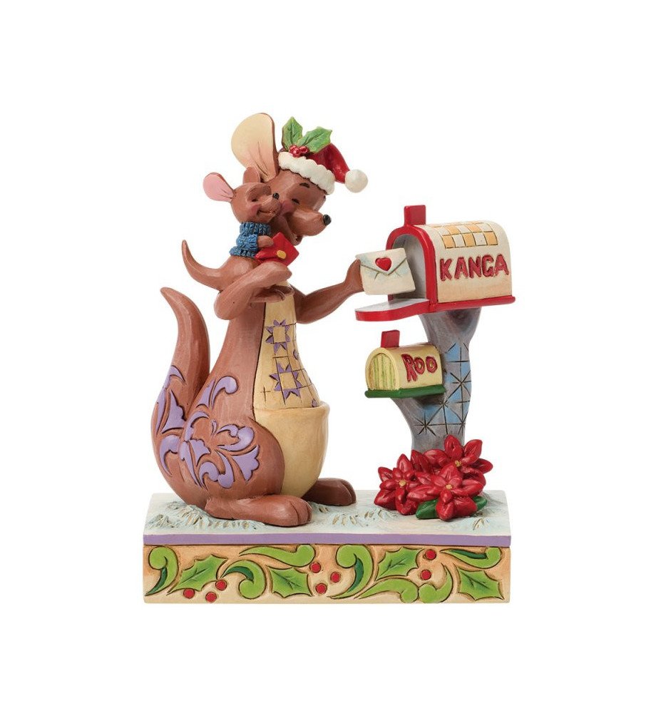 Figurine Maman Gourou et petit gourou souhaite noël - Disney Traditions
