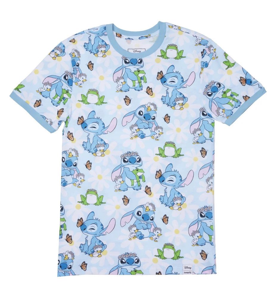 T shirt Unisexe Lilo et Stitch Springtime - Loungefly