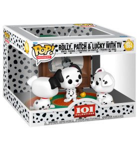 Pop 1664 Rolly, Patch et Lucky devant la télé - Les 101 dalmatiens