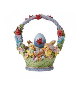 Figurine Panier de Pâques Easter Cheer Found Here - Jim Shore Heartwood creek