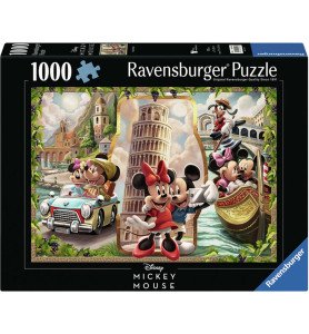 Puzzle 1000 pièces Mickey Mouse Vacances en Italie - Ravensburger