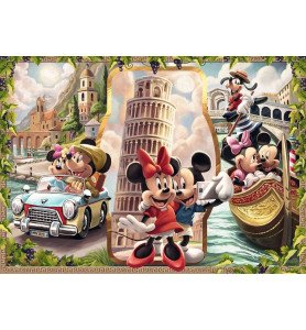 Puzzle 1000 pièces Mickey Mouse Vacances en Italie - Ravensburger