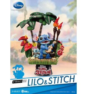 Figurine diorama D- Stage Stitch Hawaï - Lilo et Stitch