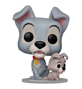 Pop 1554 Clochard avec chiot - La Belle et le Clochard