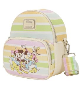 Sac à dos convertible Mickey et ses amis Rainbow stripes - Loungefly