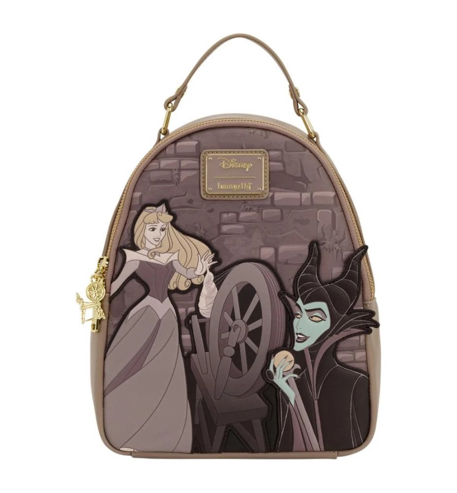 Sac à dos La Belle au bois dormant et Maléfique Spinning Wheel- Loungefly