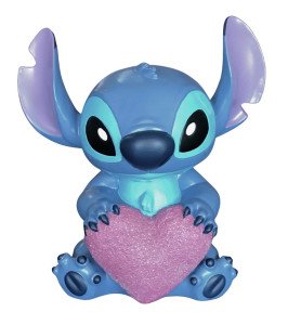Figurine de Jardin Stitch et son cœur - Lilo et Stitch