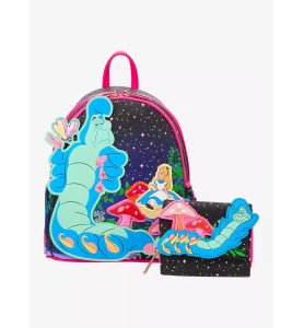 Portefeuille Exclu The Neverland Disney Alice et Absolem Alice aux pays des merveilles - Loungefly