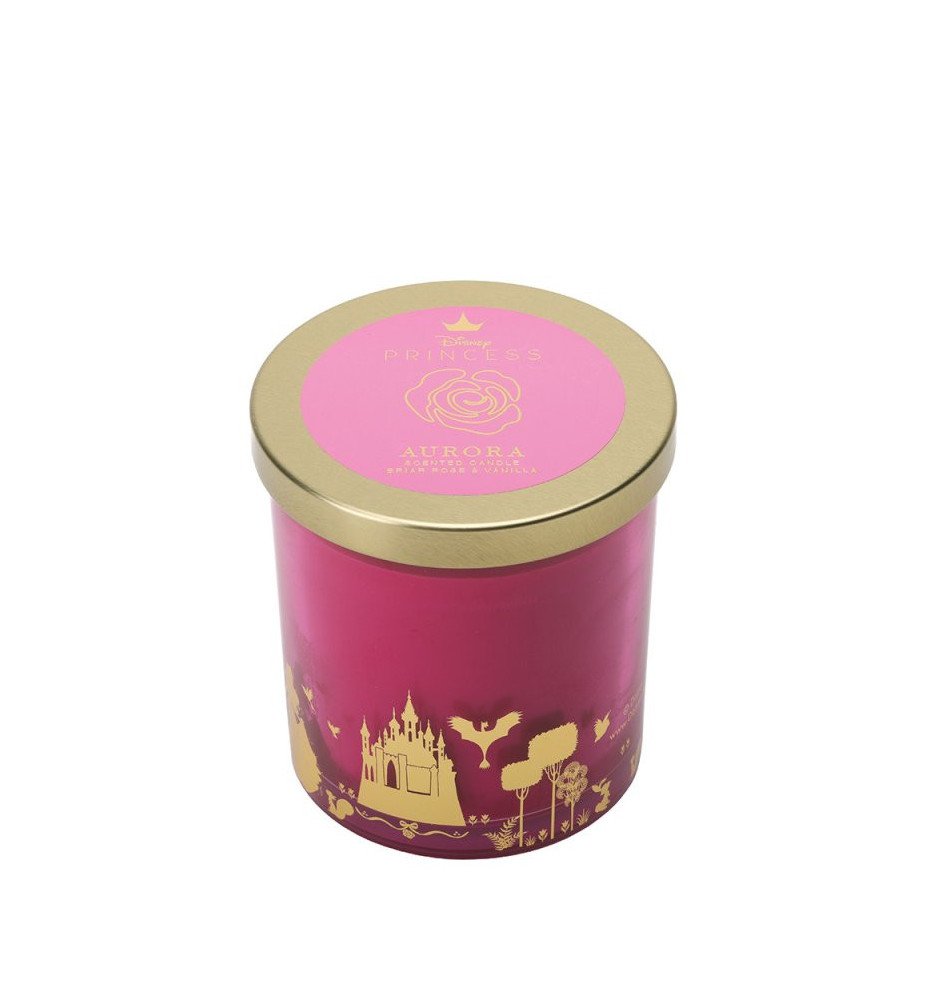 Bougie Aurore parfumée à la Rose Sauvage et Vanille - Disney Home Fragrance