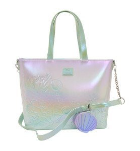Tote Bag with Coin Bag The Little Mermaid Ariel & Flounder - Loungefly