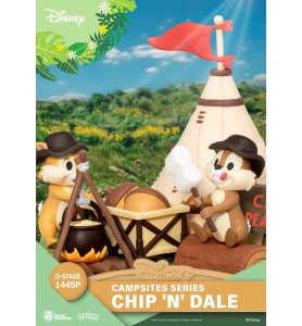Figurine diorama D- Stage Tic et Tac au camping - Tic et Tac