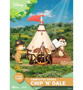 Figurine diorama D- Stage Tic et Tac au camping - Tic et Tac