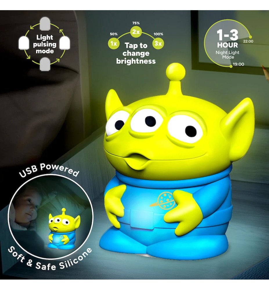 Lampe Veilleuse Alien SquishyGlo Rechargeable - Toy Story