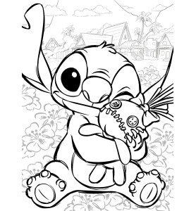 Livre coloriages 300 % Stitch - Hachette
