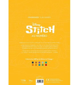 Coloriages au numéro - Stitch - Hachette