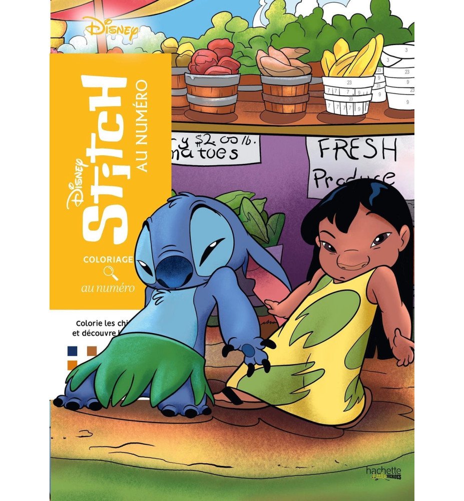 Coloriages au numéro - Stitch - Hachette