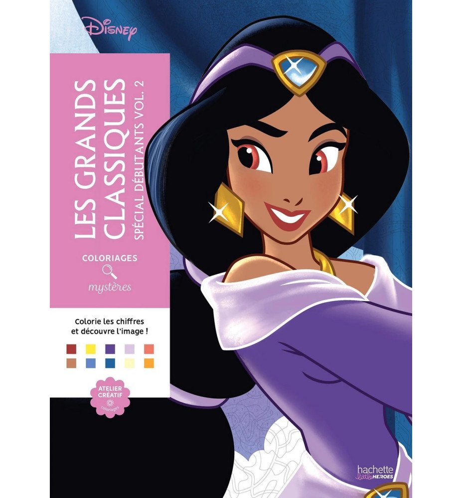 Livre de coloriage Les grands classiques spécial débutant Tome 2 - Hachette