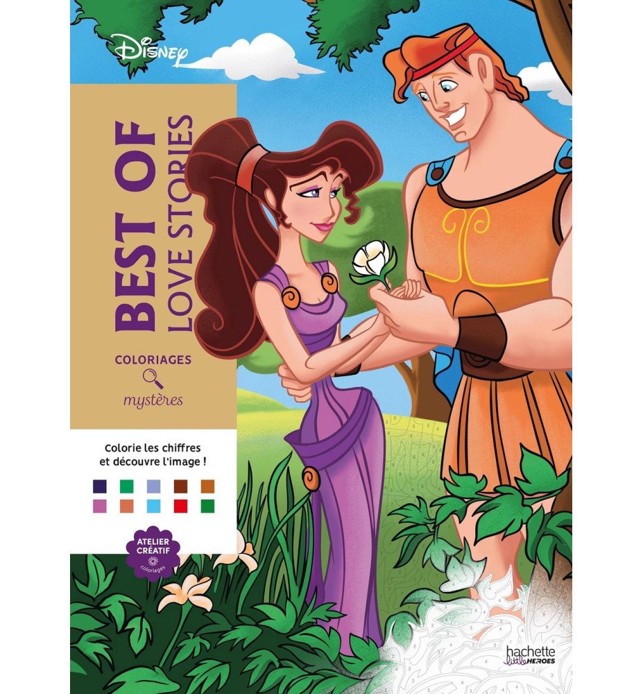 Livre de coloriage Mystères Best of Love Stories - Hachette