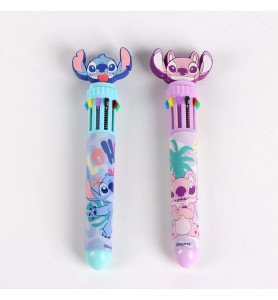 Stylo bille 10 couleurs Stitch et Angel - Lilo et Stitch