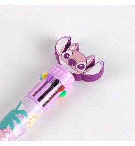 Stylo bille 10 couleurs Stitch et Angel - Lilo et Stitch