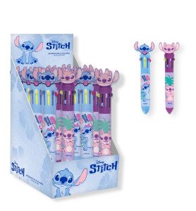 Stylo bille 10 couleurs Stitch et Angel - Lilo et Stitch