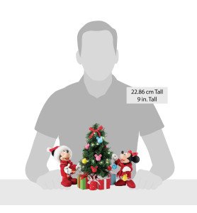 Figurine Mickey et Minnie décore le sapin de noël -  Département 56