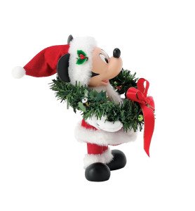 Figurine Mickey et sa couronne de noël -  Département 56