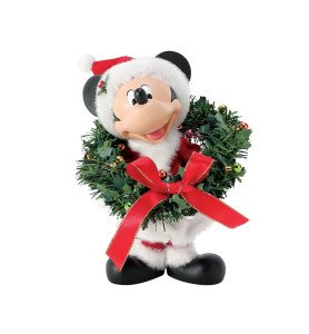Figurine Mickey et sa couronne de noël -  Département 56