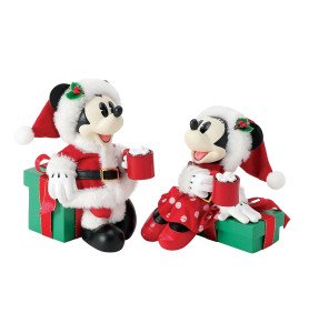 Figurine Mickey et Minnie Cocoa Break - Département 56