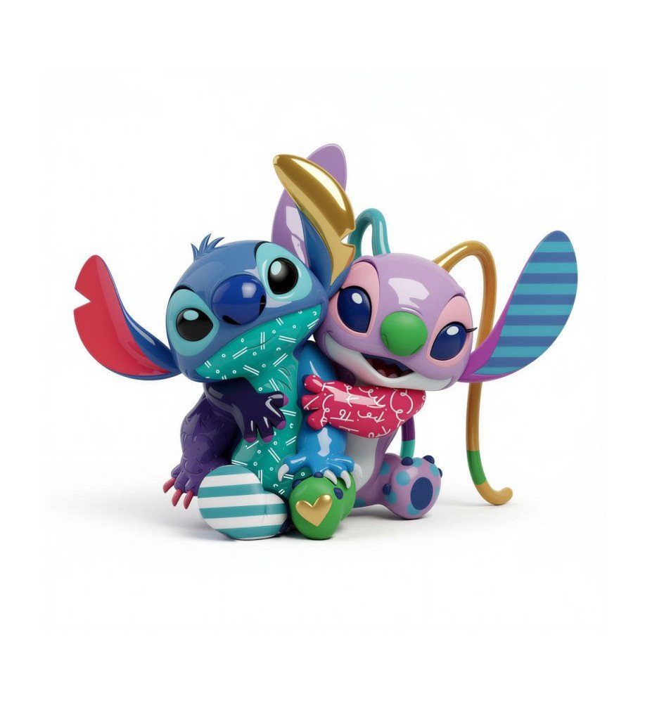 Figurine Stitch And Angel Love - Disney Britto