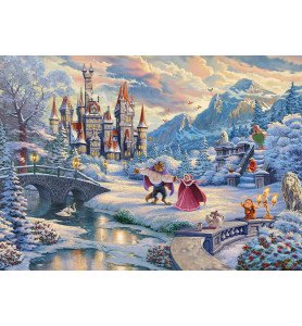 La belle et la bête "Neige" -  Kinkade Puzzle