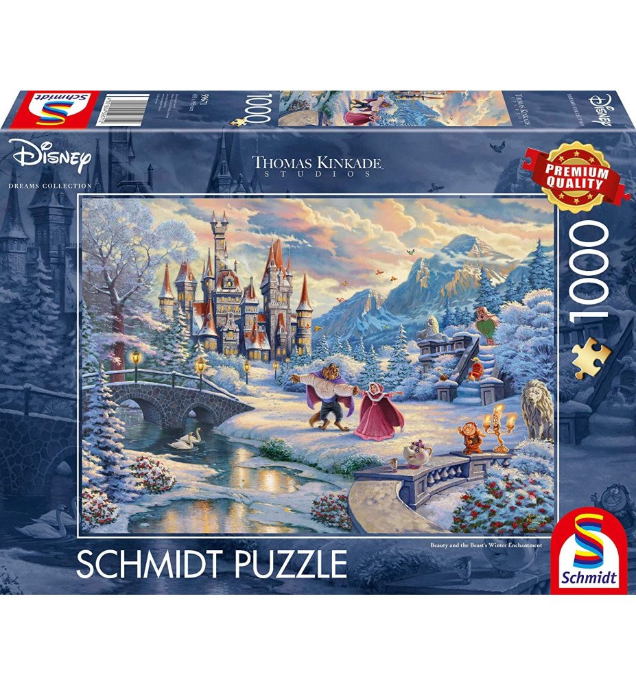 La belle et la bête "Neige" -  Kinkade Puzzle