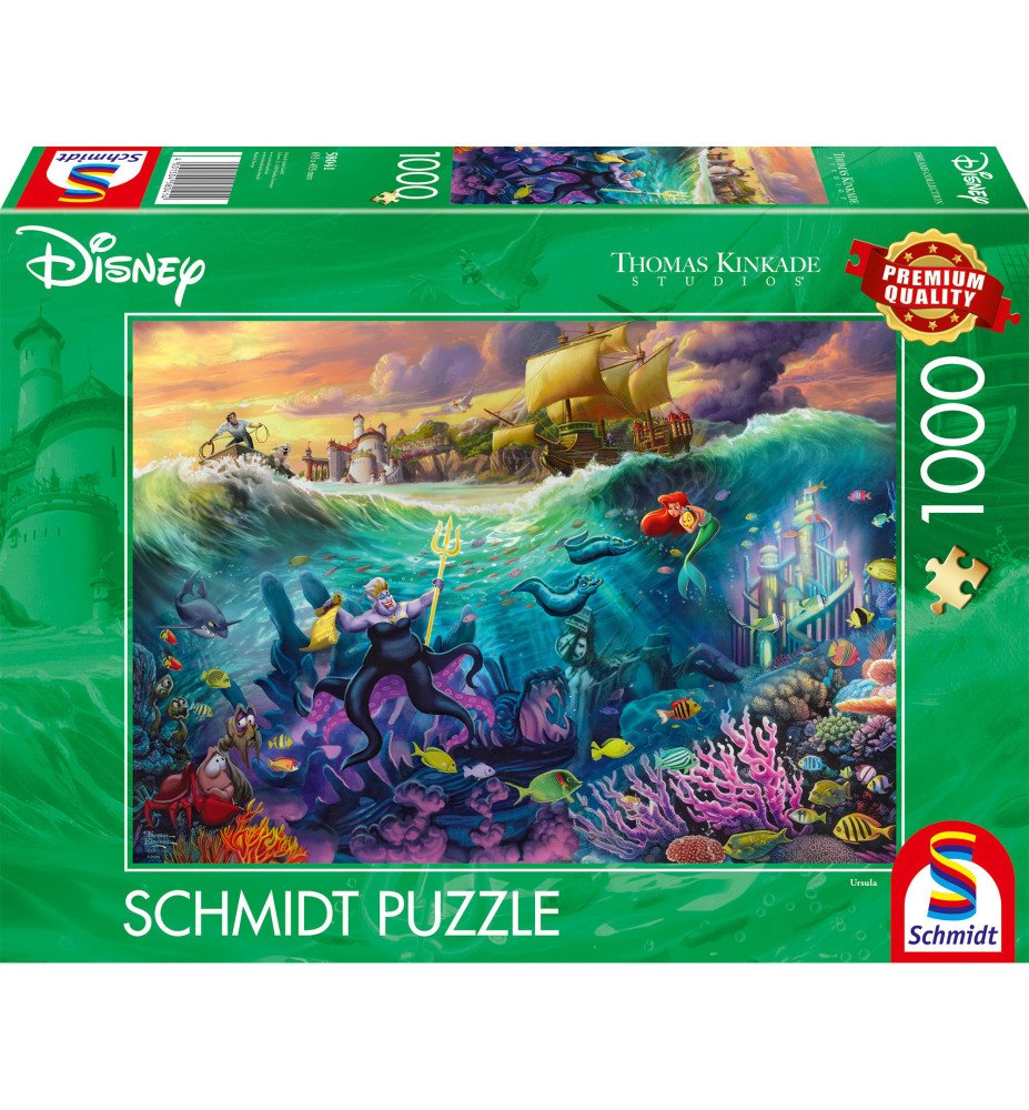 Puzzle 1000 pièces La petite sirène Ursula - Thomas Kinkade