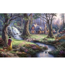Blanche neige "Dans le bois"  -  Kinkade Puzzle