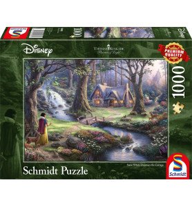 Blanche neige "Dans le bois"  -  Kinkade Puzzle