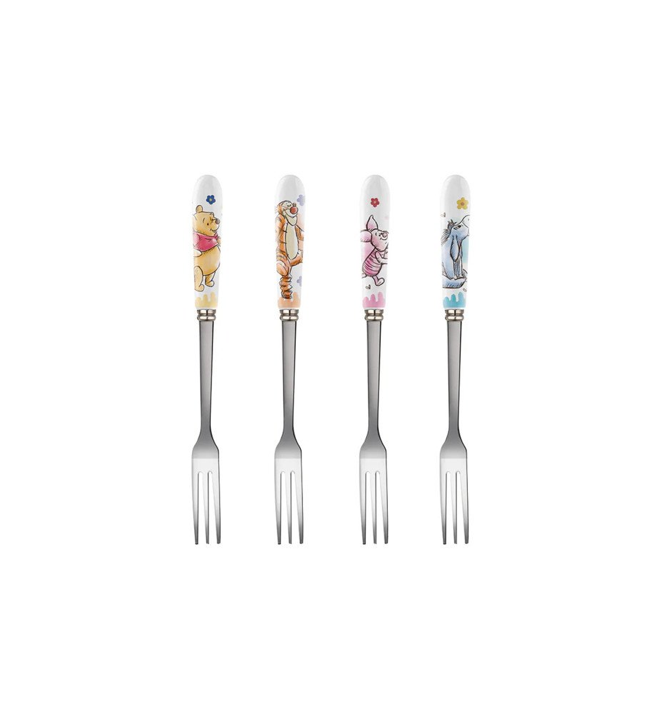 Set de 4 fourchettes à dessert Winnie - Winnie l'ourson