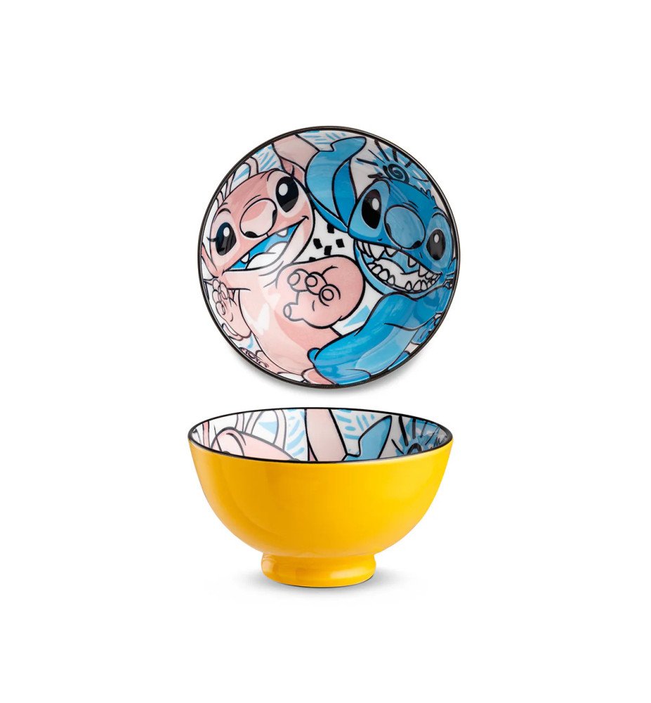 Bol Stitch et angel jaune 300 ml - Lilo et Stitch