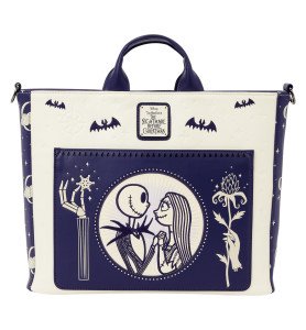 Tote bag Jack Skellington and Sally Night Sky Convertible - Loungefly