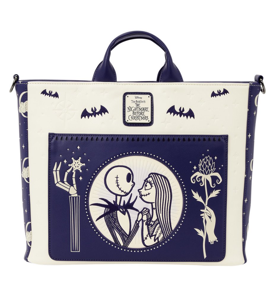 Tote bag Jack Skellington and Sally Night Sky Convertible - Loungefly