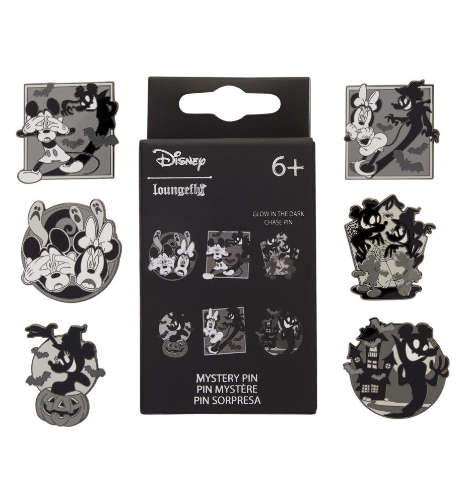 Mystery Pin's Mickey & Minnie Ghost - Loungefly